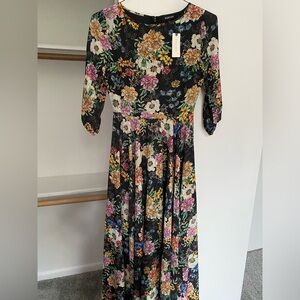 Yumi Kim Long Chiffon Floral Maxi Dress